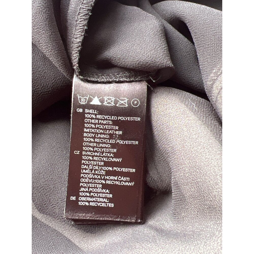 H&M Conscious Collection Dress Womens 4 Black & Gray Fit & Flare Sleeveless - Picture 4 of 6